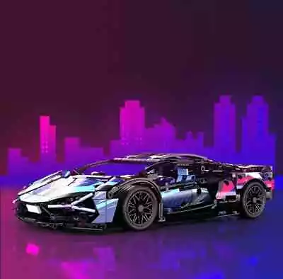 Buy 2024 HOT Technic Lamborghini Super Sports Car Building Block Model  • 40.99£