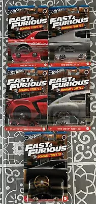 Buy Hot Wheels Fast And Furious Dominic Toretto Full Set Of 5 Cars • 34.95£