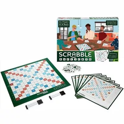 Buy Scrabble Duplicate Board Game By Mattel 2020 Brand New & Sealed • 9.79£