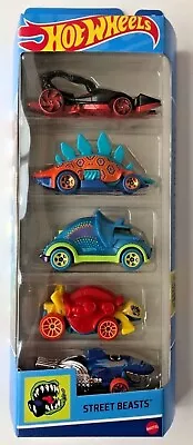 Buy Hot Wheels 5 Pack Diecast Vehicles Kids Toys Cars Mattel Street Beasts HLY77 New • 13.95£
