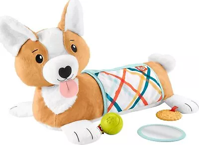 Buy Fisher-Price Baby Tummy Time Toys, 3-in-1 Plush Puppy Wedge With BPA-Free...  • 26.70£