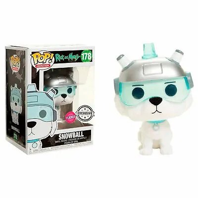 Buy Rick And Morty - Snowball Flocked Exclusive Pop! Animation Figure #178 • 18.95£