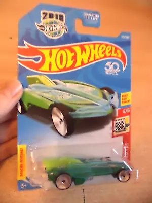 Buy New HW FORMULA SOLAR Holiday Racers HOT WHEELS Toy Car Green 172/365 EARTH DAY • 9.99£