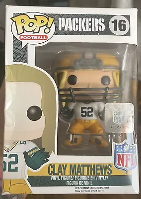 Buy Funko Pop NFL Wave 1 Clay Matthews Vinyl Action Figure 16 • 6£