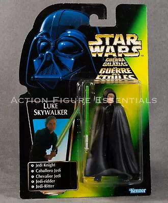 Buy Star Wars Luke Skywalker Jedi Figure Euro Tri Logo POTF Card Kenner Sealed MOC • 14.95£