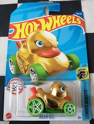 Buy 2022 Hot Wheels Duck N Roll Street Beasts Long Card Treasure Hunt 139/250 #5/5 • 10.95£