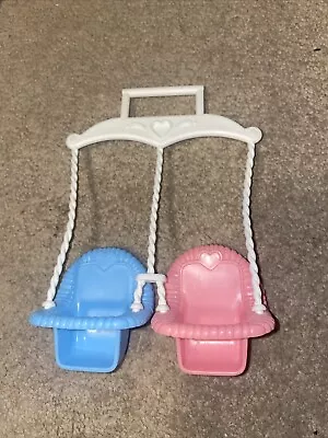 Buy Vintage Fisher Price Loving Family Double Swing Blue And Pink  • 13.99£