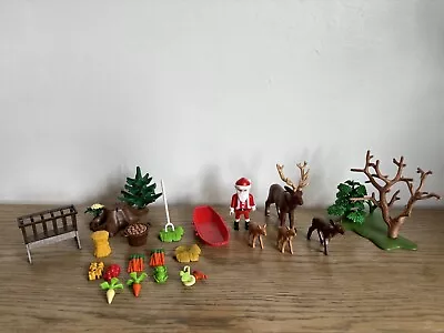 Buy Playmobil Christmas Bundle Set Father Christmas Santa Reindeers Accessories • 9.95£