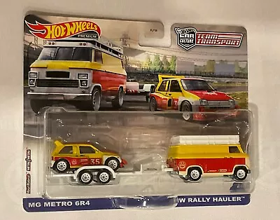 Buy Car Culture Hot Wheels Rally Hauler Metro 6R4 Premium Set • 21.99£