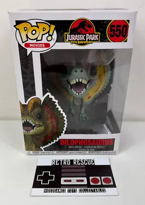 Buy Funko Jurassic Park Dilophosaurus 550 Boxed Figure Pop Vinyl • 18.95£