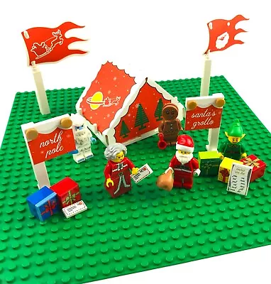 Buy Custom Santa's Christmas Grotto & Stickers For Lego Winter Village MOCs • 20£