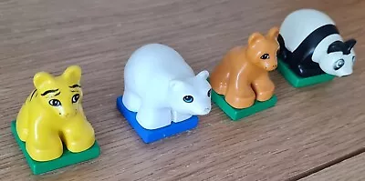 Buy Vintage Lego Duplo 2334 Baby Tiger-Polar Bear-Lion & Panda Bear Cubs Animals Zoo • 9.99£