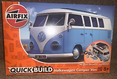Buy AIRFIX Quickbuild Lego VW Volkswagen Camper Van Model Kit Blue NEW • 25£