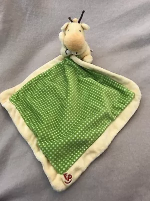 Buy Fisher Price Giraffe Green Comforter Blankie Blanket Soother • 8.99£