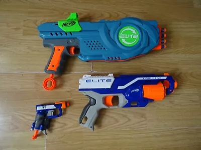 Buy 3 X NERF FLIPSHOTS FLIP-8, JOLT, DISRUPTOR Missile Firing Toy Guns 15.75 Ins Max • 3.49£