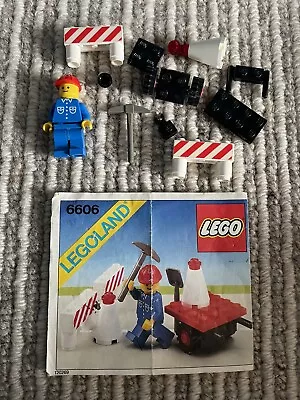 Buy Legoland Vintage Town Set 6606 Road Repair With Instructions - Incomplete • 2.50£