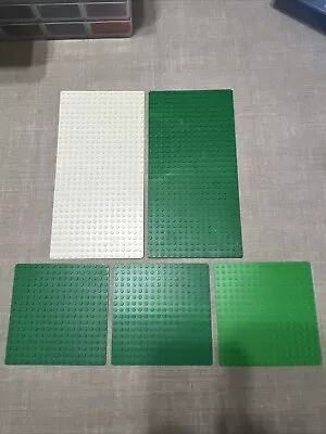 Buy Lego White / Green Base Plate Bundle 32x16 / 16x16 Lot • 11.99£