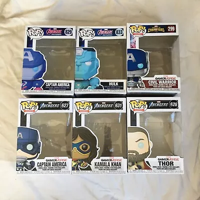 Buy 6 X Funko Pop Boxes Only - Marvel Avengers, Gamerverse, Champions (lot 5) • 2.99£