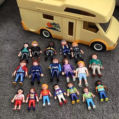 Buy Playmobil Camper Van And 18 Figures  • 5£