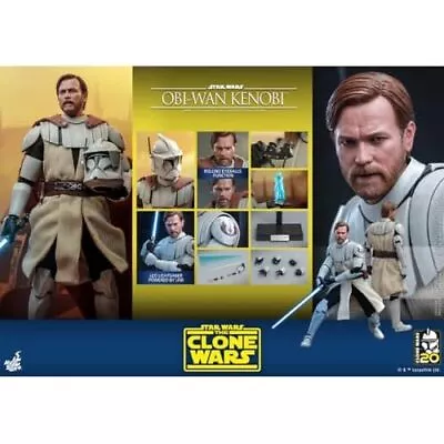Buy Hot Toys TMS095 Star Wars The Clone Wars Obi-Wan Kenobi • 353.52£