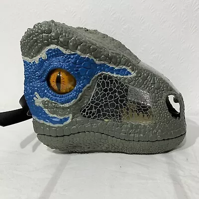 Buy Mattel Jurassic World Blue Raptor Mask Chomp N Roar Velociraptor Dinosaur Cospla • 12.99£