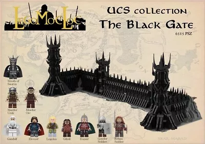 Buy UCS The Black Gate Of Mordor Building Block Set The Lord Of The Rings Lego MOC • 400£
