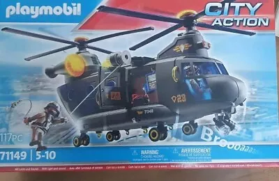 Buy Playmobil 71149 City Action SWAT Helicopter Helicopter Rescue • 52.61£