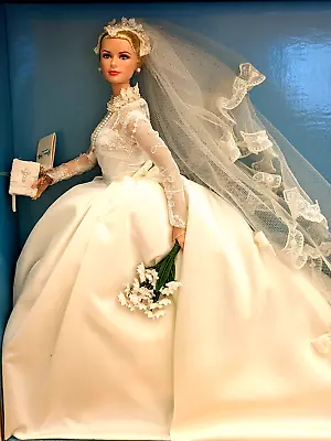 Buy Discount Price! Nrfb Grace Kelly The Bride Barbie Silkstone Gold Label Mattel • 505.83£