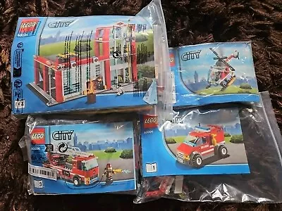 Buy Lego City 60004 Fire Station ( NO BOXES ) Lovely Well Looked After. • 44.99£
