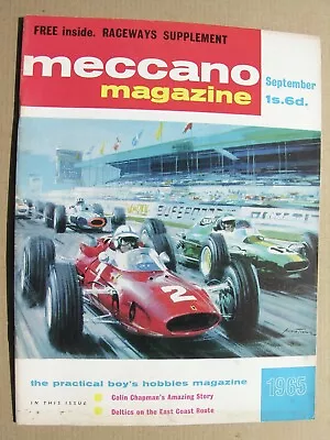 Buy 1965 MECCANO MAGAZINE Colin Chapman Lotus Cars, Triang-Hornby Synchrosmoke • 8£