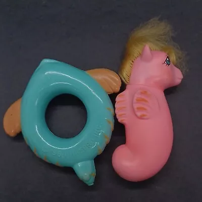 Buy G1 1984 My Little Pony Backstroke Baby Sea Ponies Vintage With Float • 21£