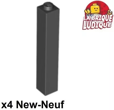 Buy LEGO 4x Brick 1x1x5 Solid Stud Beam Column Pillar Black/Black 2453b New • 2.35£