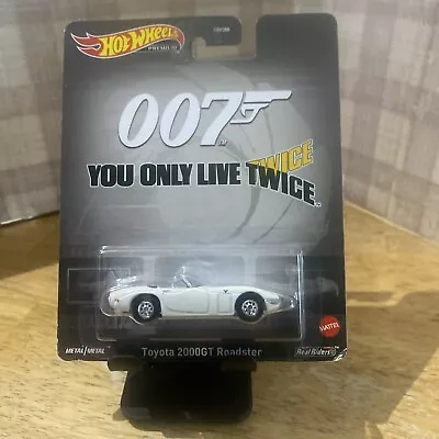 Buy Hot Wheels Premium James Bond TOYOTA 2000GT ROADSTER You Only Live Twice 007 • 8.25£