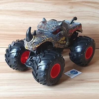 Buy Rhionmite 1:24 Scale Hot Wheels Monster Truck Toy 2021 Mattel Rhino • 12.99£