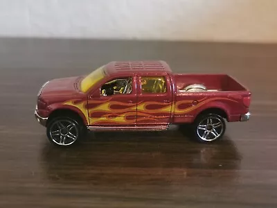 Buy Hot Wheels Red  Ford F-150 Pick Up Truck With Flames  • 2.50£