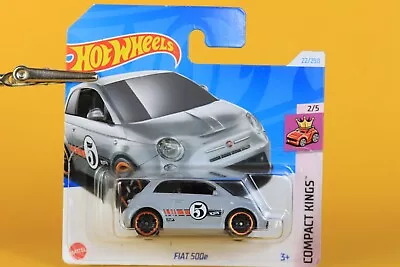 Buy HOT WHEELS FIAT 500e In Gray Compact Kings 22/250 • 6.50£