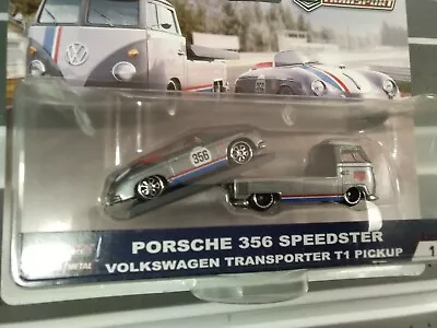 Buy Hot Wheels Car Culture PORSCHE 356 SPEEDSTER + VW T1 PICK UP -In Protector • 45£