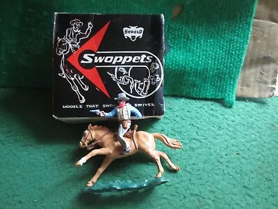 Buy Herald Swoppets Mounted Cowboy (1:32 Scale) Boxed Lot W99 • 9.99£