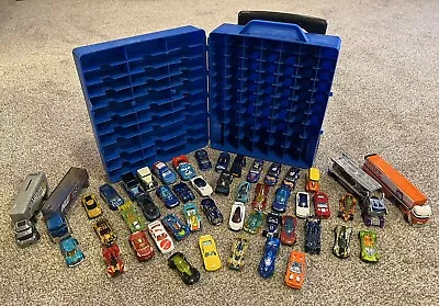 Buy 1997 HOT WHEELS ROLLING CARE CASE - HOLDS 100 CARS - With 45 Cars And 4 Trucks • 23.30£