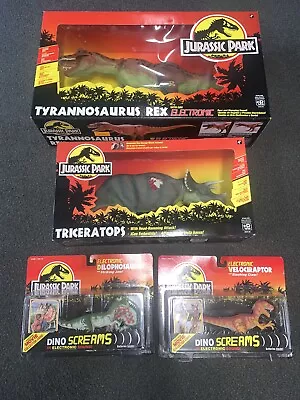 Buy Vintage 1993 Kenner Jurassic Park Electronic T-Rex Plus Others Mint Old Shop Lot • 899£