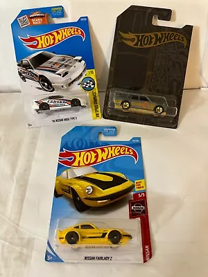 Buy Hot Wheels Lot X3 96 Nissan 180 SX Type X & '71 Datsun / Nissan Fairlady Z P74 • 10.06£