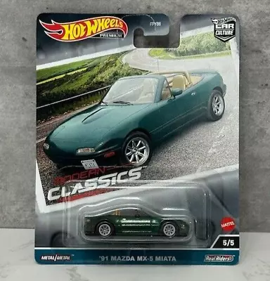 Buy Hot Wheels Premium ’91 Mazda MX-5 Miata - Modern Classics • 13.99£