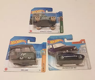 Buy Hot Wheels VW Cars X 3 Mk2 Golf/Baja Bug/Kool Kombi • 15£