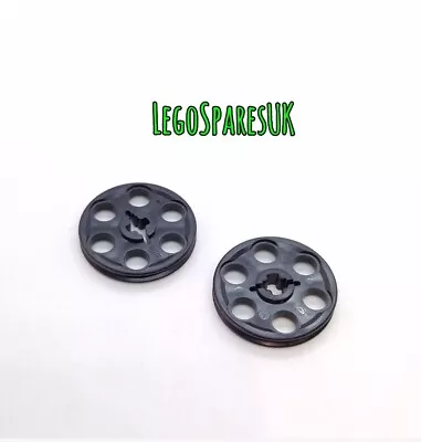 Buy LEGO Part 6323668 / 4185 Technic Wedge Belt Wheel, Pulley, Black. Quantity X 2 • 2.99£