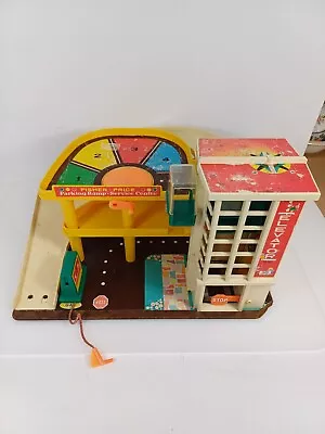 Buy Fisher Price Parking Ramp Service Centre Garage 1970s Vintage Toy • 35£