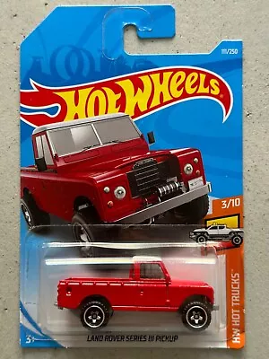 Buy 2018 Hot Wheels LAND ROVER SERIES III PICKUP Hot Trucks With Protector Defender • 9.99£