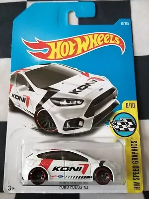 Buy 2017 Hot Wheels Ford Focus RS HW Speed Graphics Long Card 79/365 #8/10 • 5.95£