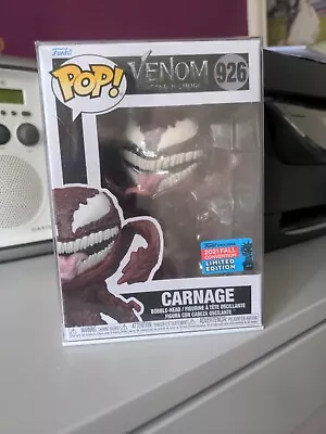 Buy Funko Pop Marvel Venom - Carnage 926 Limited Edition 2021 Plus Protector • 20£