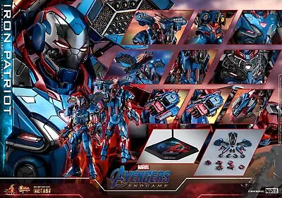 Buy New Hot Toys MMS547D34 Avengers 4: Endgame, Iron Patriot 1/6 Collectible Figure • 310.79£