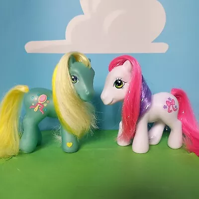 Buy My Little Pony 2 G3 Ponies Goodie Goodie & Cute Curtsey Brushable Mlp Hasbro • 10£